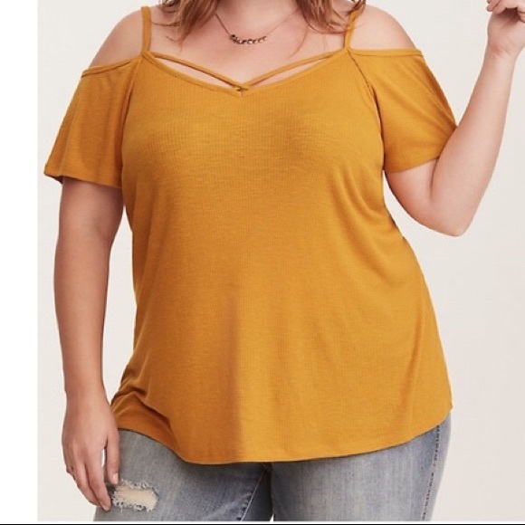 torrid Tops - Strappy cold shoulder top
